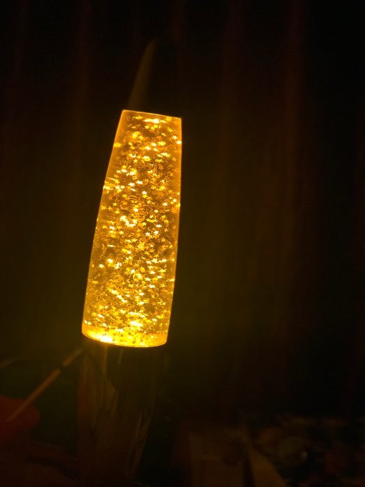 Фотография покупателя товара Светильник "Золотая ракета" лава, блёстки, Е14 h=35см RISALUX - Фото 1