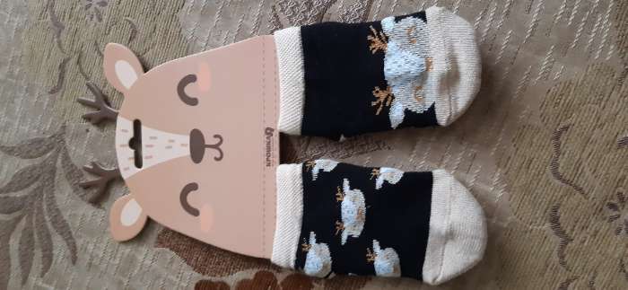 Фотография покупателя товара Набор новогодних детских носков Крошка Я «Олень», 2 пары, 10-12 см