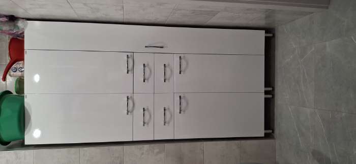 Фотография покупателя товара Шкаф - пенал для ванной комнаты 350, 350×292×1900 мм, цвет белый - Фото 1