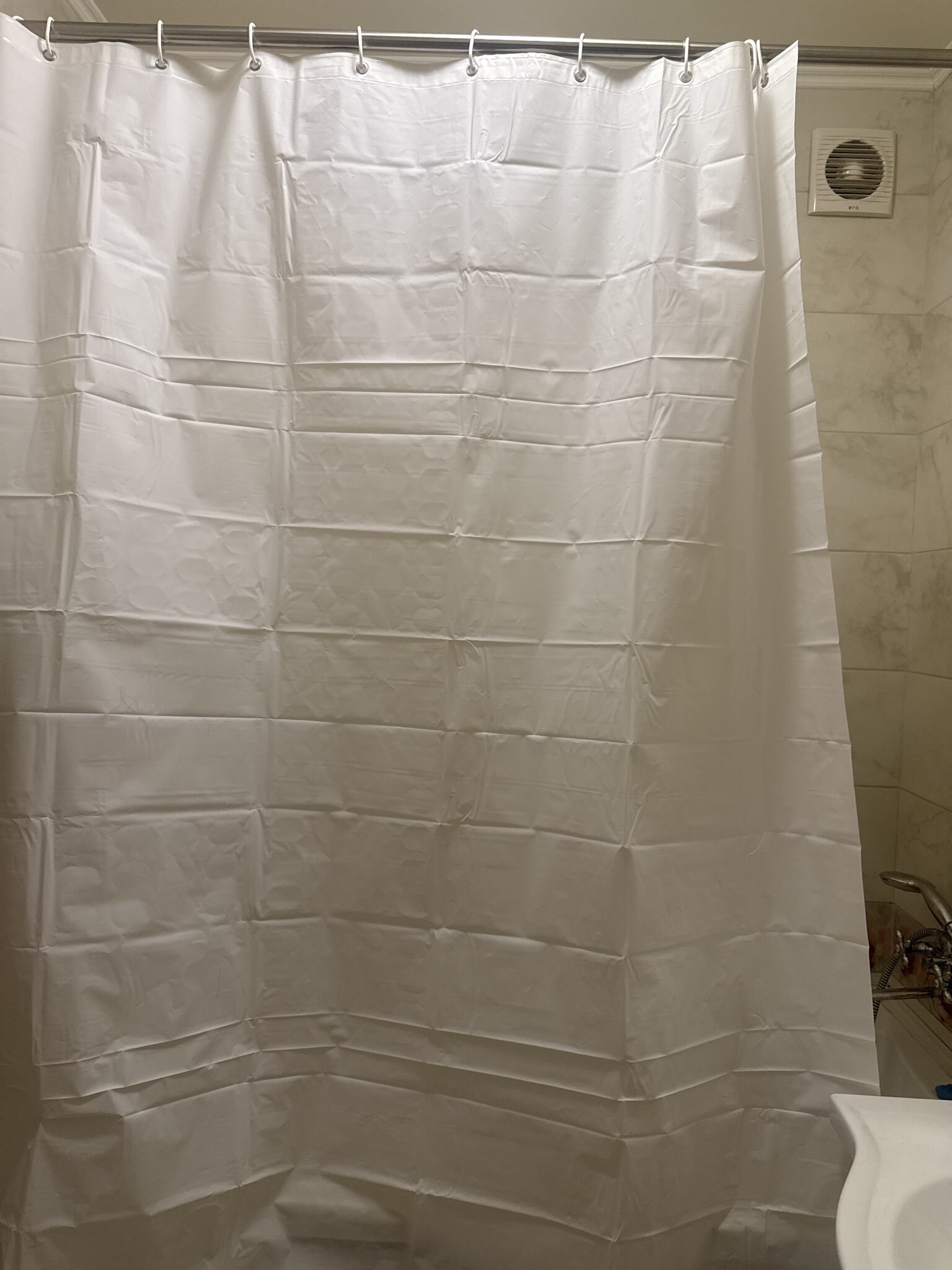 Фотография покупателя товара Штора для ванной SAVANNA «Классик», с люверсами, 180×180 см, EVA, белая - Фото 1