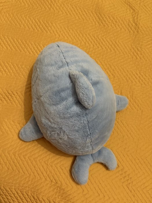 Фотография покупателя товара Мягкая игрушка без наполнителя «Кот» в костюме акулы, 48 см, цвет голубой - Фото 1