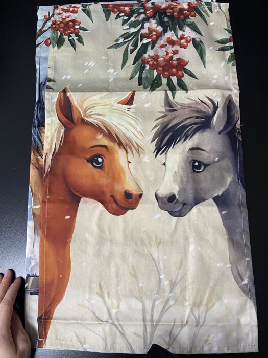 Фотография покупателя товара Набор кухонных полотенец «Этель. Лошадки», новогодний, 4 шт., 34×60 см - Фото 2