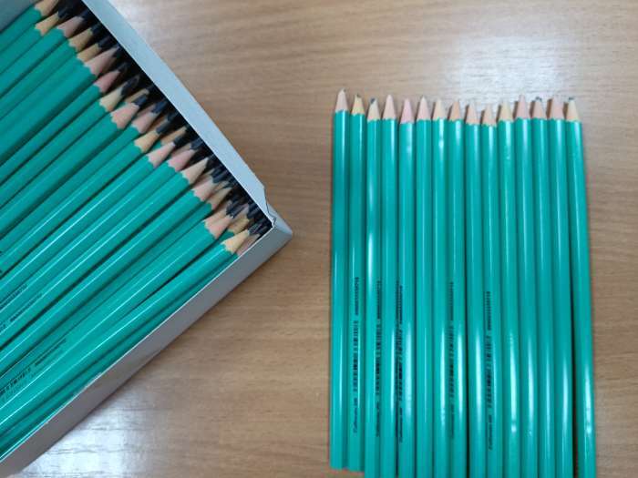 Фотография покупателя товара Карандаш чернографитный HB, Calligrata, пластиковый, зелёный - Фото 14