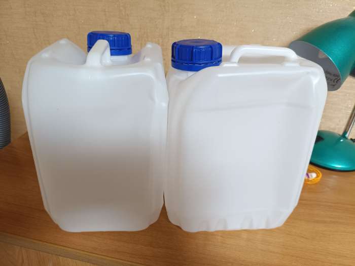 Фотография покупателя товара Канистра пищевая «Евро», 5 л, пластиковая, белая - Фото 12