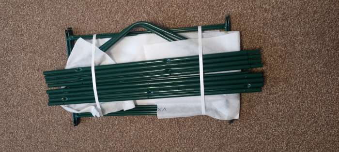 Фотография покупателя товара Стеллаж для рассады, 5 полок, 190×65×40 см, металлический каркас d=16 мм, без чехла, разборный - Фото 3