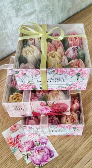 Фотография покупателя товара Коробка для капкейка «23 февраля», 16×16×7.5 см - Фото 1