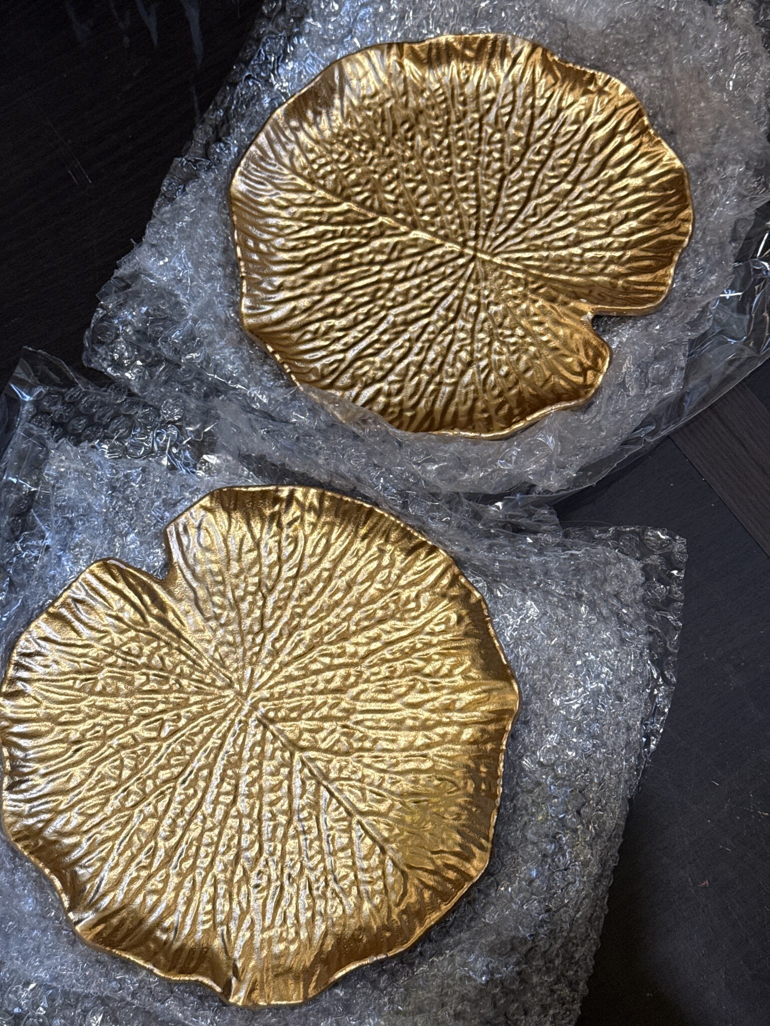 Фотография покупателя товара Блюдо для фруктов Доляна «Кувшинка», 20×19 см, золотое - Фото 7