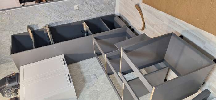 Фотография покупателя товара Кухонный гарнитур в потолок «Виктория», 3000 мм, цвет графит - Фото 18