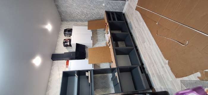 Фотография покупателя товара Кухонный гарнитур в потолок «Виктория», 3000 мм, цвет графит - Фото 17