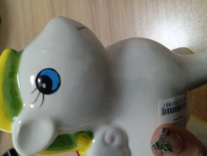 Фотография покупателя товара Копилка для денег «Лошадка с крыльями и яркой гривой», керамика, 13×6.5×16 см - Фото 2