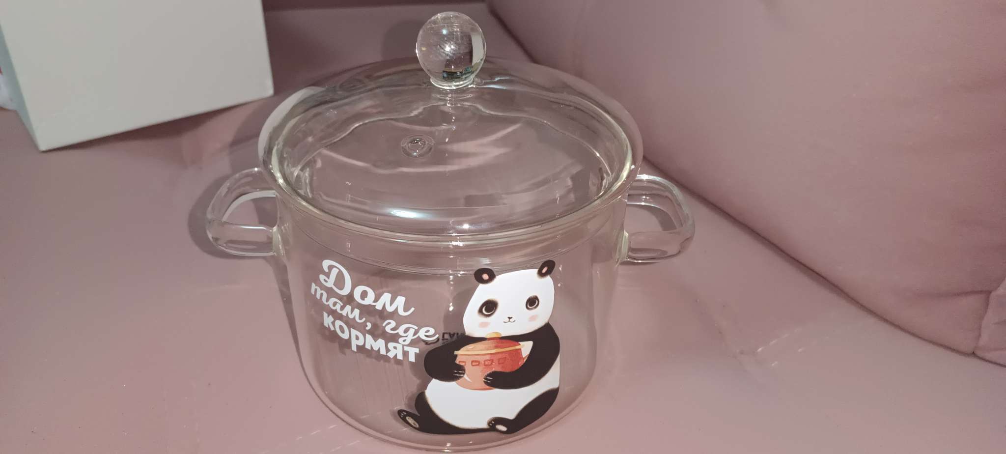 Фотография покупателя товара Кастрюля из жаропрочного стекла «Геометрия», 1500 мл - Фото 3