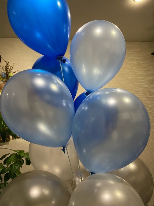 Фотография покупателя товара Шар латексный 12", перламутровый, набор 5 шт., цвет синий - Фото 3