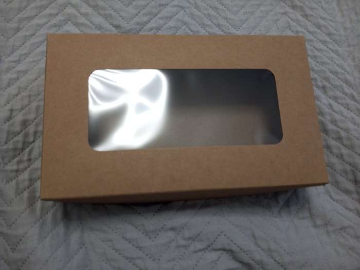 Фотография покупателя товара Контейнер на вынос, с окном, крафт, 20×12×4 см - Фото 1