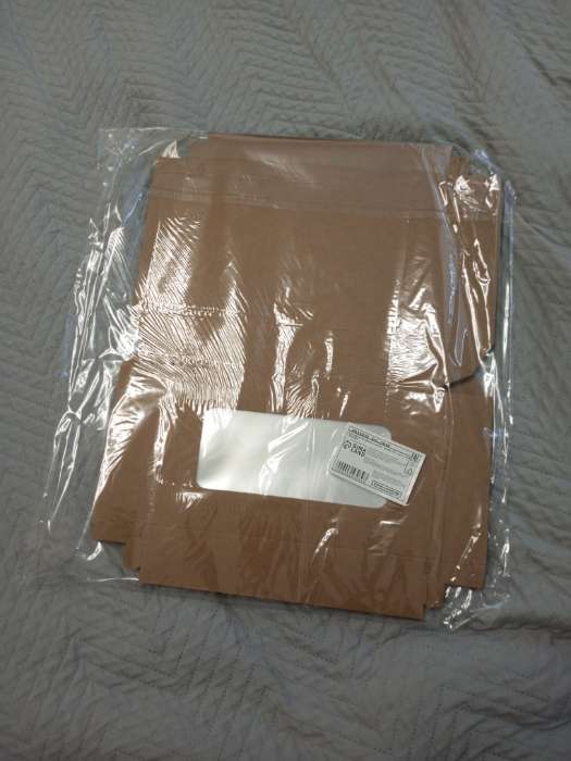 Фотография покупателя товара Контейнер на вынос, с окном, крафт, 20×12×4 см - Фото 2