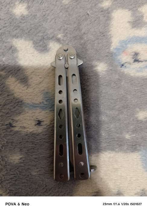 Фотография покупателя товара Нож-бабочка «Аргус», 17 см, клинок 69 мм/1 мм, серебристый - Фото 1