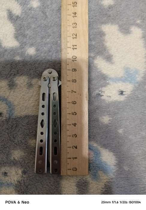 Фотография покупателя товара Нож-бабочка «Аргус», 17 см, клинок 69 мм/1 мм, серебристый - Фото 3