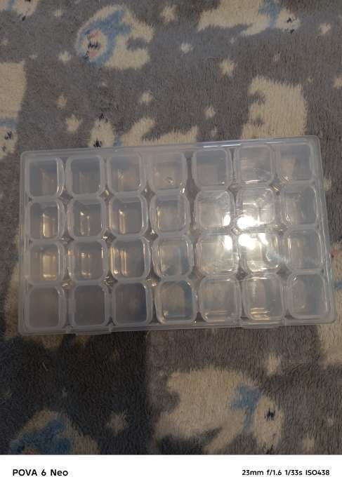 Фотография покупателя товара Органайзер для хранения мелочей QF, 28 ячеек, 17.5×10.5×2.5 см, разноцветный - Фото 3