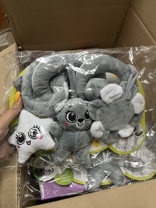 Фотография покупателя товара Растяжка-спираль на кроватку «Мишутка», звуковые эффекты - Фото 1