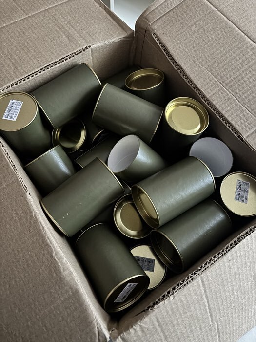 Фотография покупателя товара Тубус 73×110 мм (90 мм внутренняя высота), картон, металлическая крышка - Фото 17