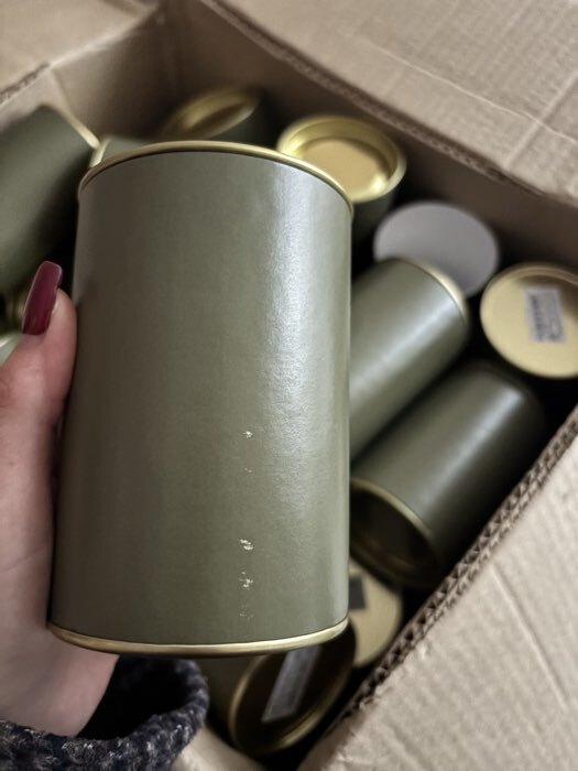 Фотография покупателя товара Тубус 73×110 мм (90 мм внутренняя высота), картон, металлическая крышка - Фото 18