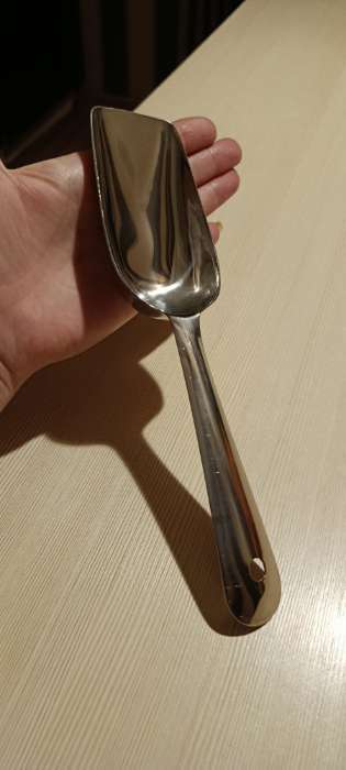 Фотография покупателя товара Совок для льда Доляна, h=22.5 см, нержавеющая сталь, хромированный - Фото 4