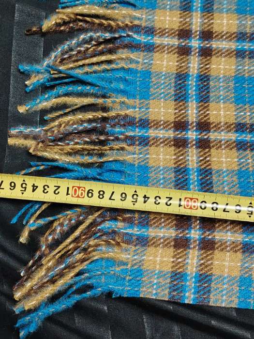 Фотография покупателя товара Шарф зимний с кистями MINAKU, размер 65×180 + 8 см, принт клетка - Фото 1