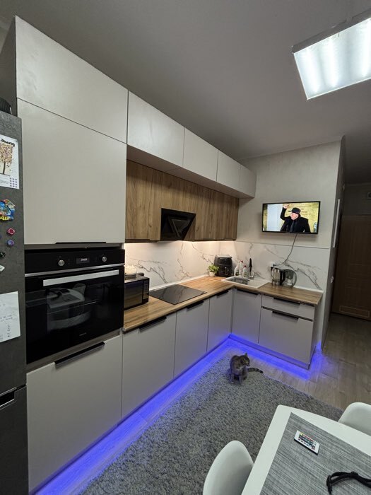 Фотография покупателя товара Кухонный гарнитур в потолок «Виктория», 3000 мм, цвет графит - Фото 16