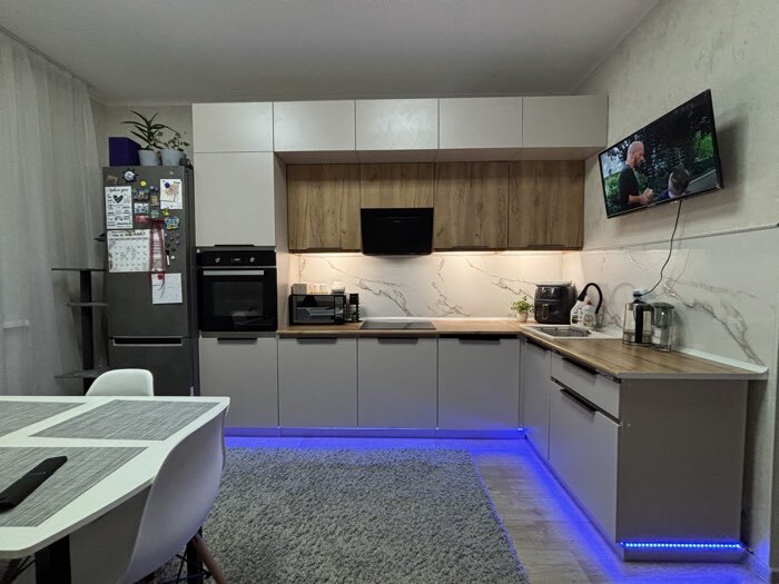 Фотография покупателя товара Кухонный гарнитур в потолок «Виктория», 3000 мм, цвет графит - Фото 11