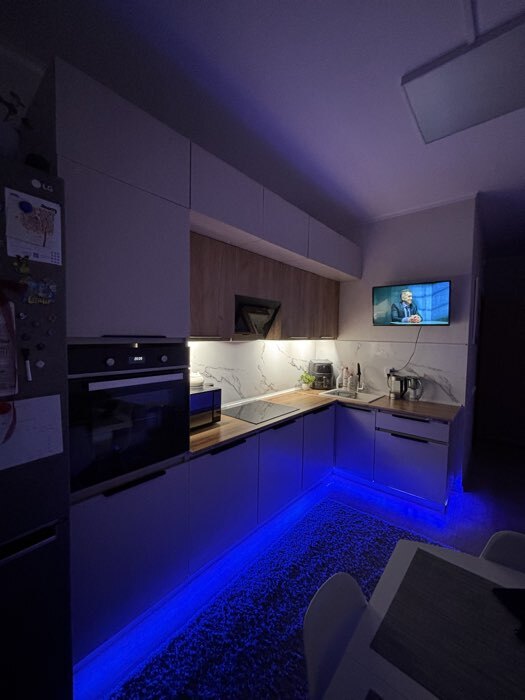 Фотография покупателя товара Кухонный гарнитур в потолок «Виктория», 3000 мм, цвет графит - Фото 15