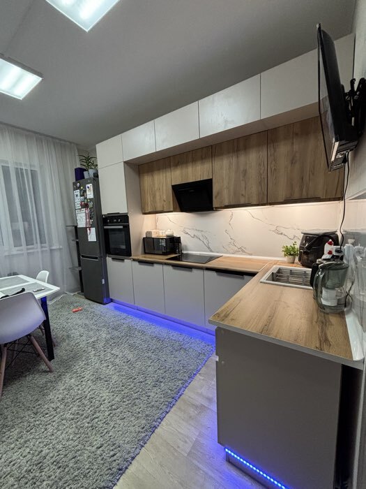 Фотография покупателя товара Кухонный гарнитур в потолок «Виктория», 3000 мм, цвет графит - Фото 13