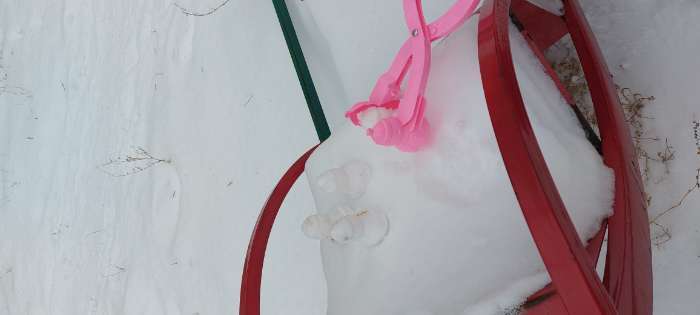 Фотография покупателя товара Снежколеп-песколеп «Снеговик», 33 × 9 × 11 см + блёстки 5 г, МИКС, на новый год