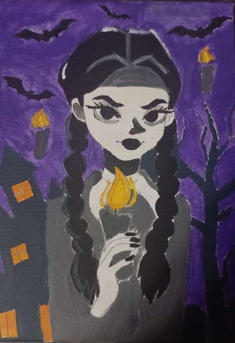 Фотография покупателя товара Картина по номерам для детей «Девочка с косичками», 21×15 см - Фото 1