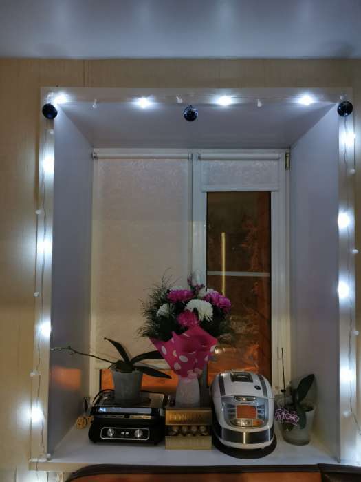 Фотография покупателя товара Гирлянда «Нить» 5 м с насадками «Шарики цветные», IP20, прозрачная нить, 30 LED, свечение мульти, 8 режимов, 220 В - Фото 9