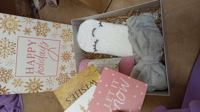 Фотография покупателя товара Подарочный набор новогодний "Happy holidays" полотенце и акс