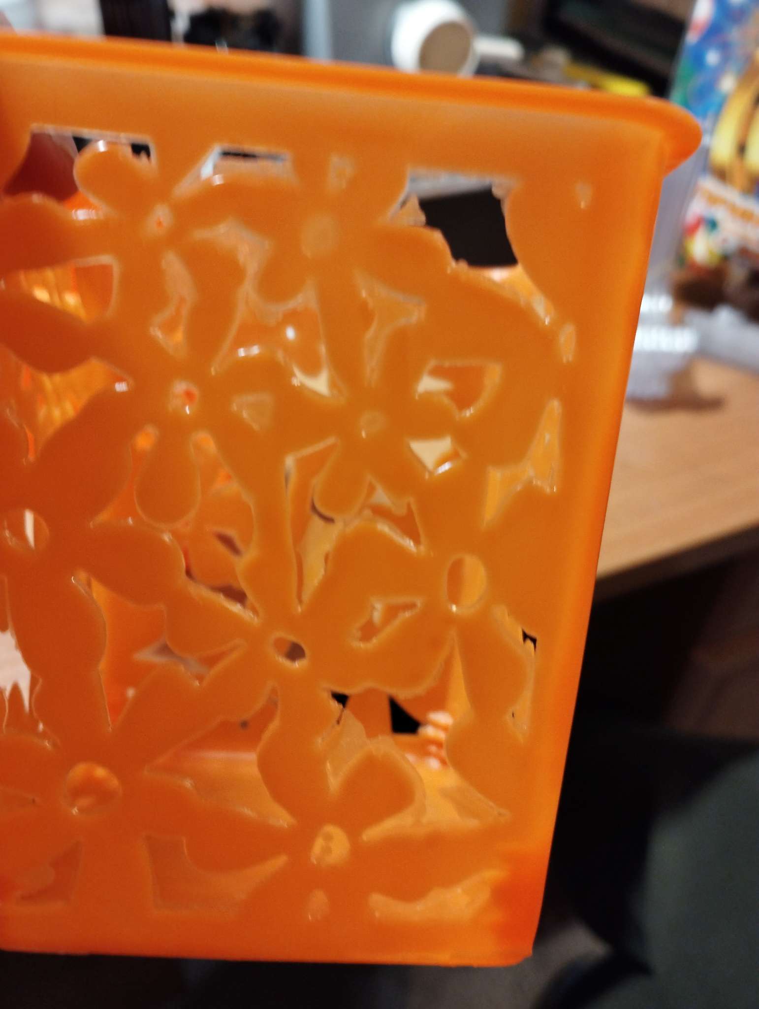 Фотография покупателя товара Корзина для хранения «Цветы», пластик, 9×9×10 см, МИКС - Фото 6