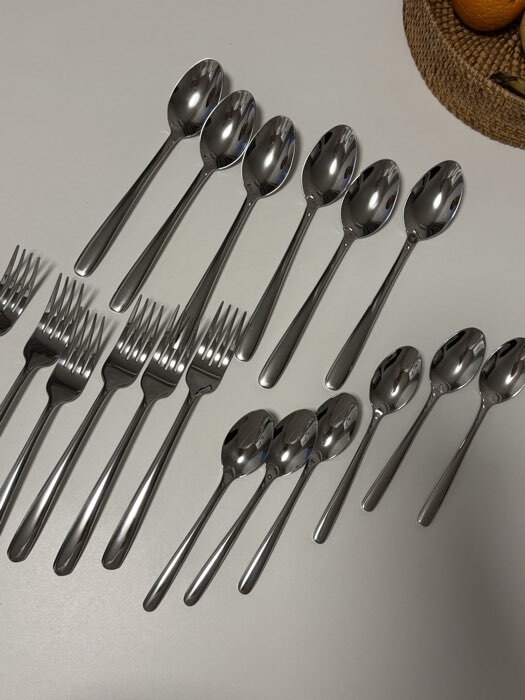 Фотография покупателя товара Набор столовых ложек из нержавеющей стали Magistro «Джентри», длина 20.5 см, серебристый - Фото 1