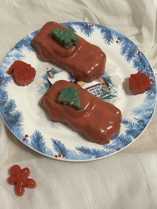 Фотография покупателя товара Тарелка новогодняя Доляна «Зимний вечер», d=25.5 см, фарфор, белая - Фото 2