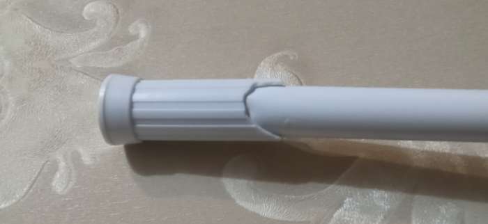 Фотография покупателя товара Карниз для ванной Доляна, телескопический, 140-260 см, белый - Фото 6