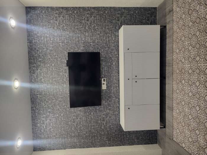 Фотография покупателя товара Комод напольный для гостиной «Оливия», 1 ящик, 4 дверцы, 2000×426×830 мм, цвет графит/графит софт МДФ - Фото 2