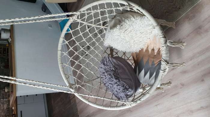 Фотография покупателя товара Гамак-кресло Maclay, плетёное, 60х80 см, цвет бежевый