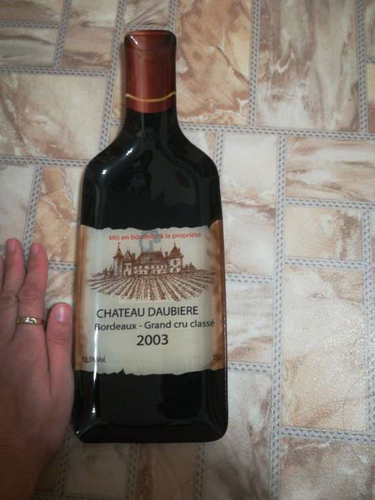 Фотография покупателя товара Блюдо стеклянное сервировочное Доляна «Вино», 34,5×11,5×1,5 см