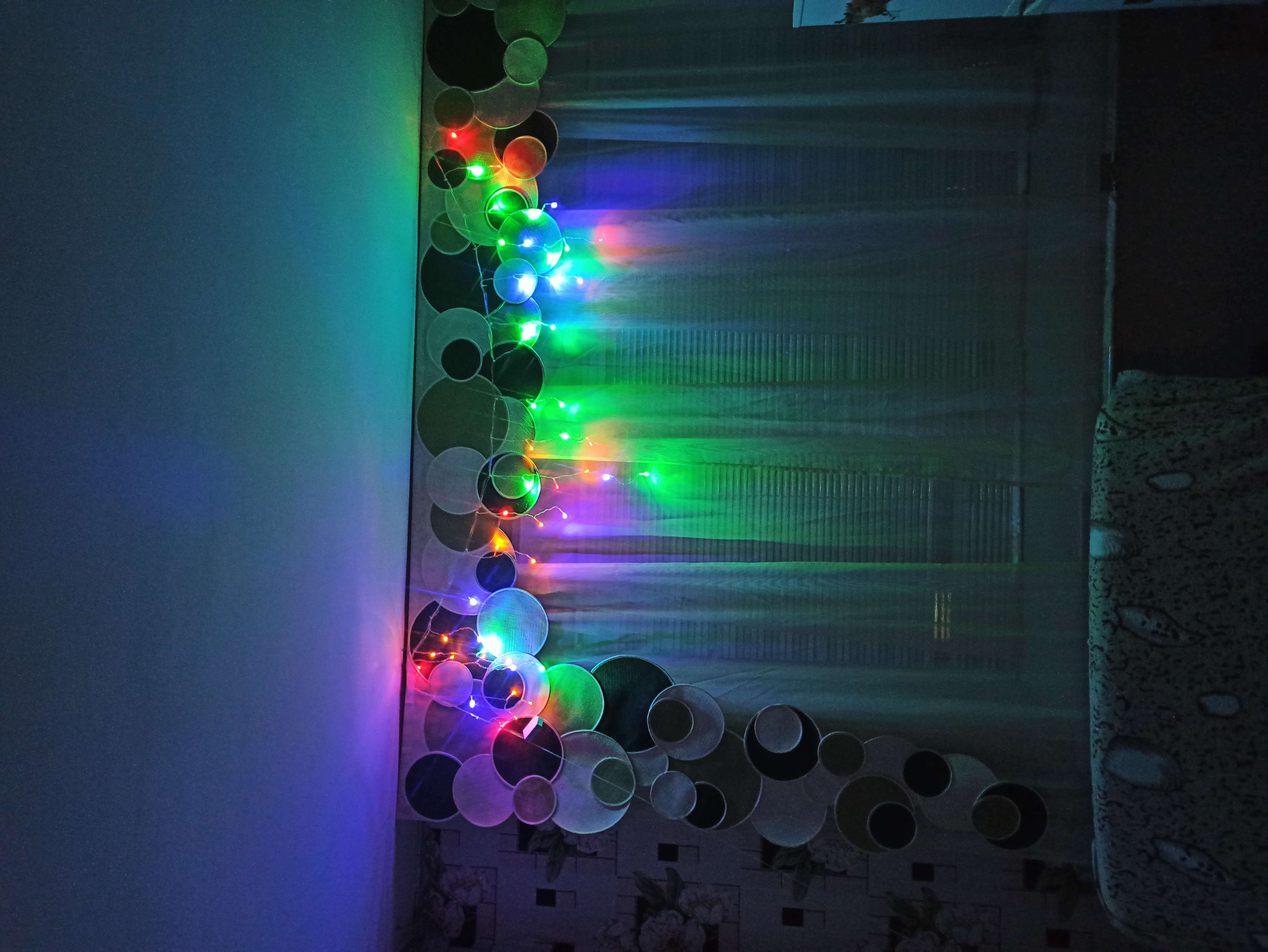 Фотография покупателя товара Гирлянда «Бахрома» 1.8 × 0.5 м, IP20, тёмная нить, 48 LED, свечение фиолетовое, 8 режимов, 220 В - Фото 14