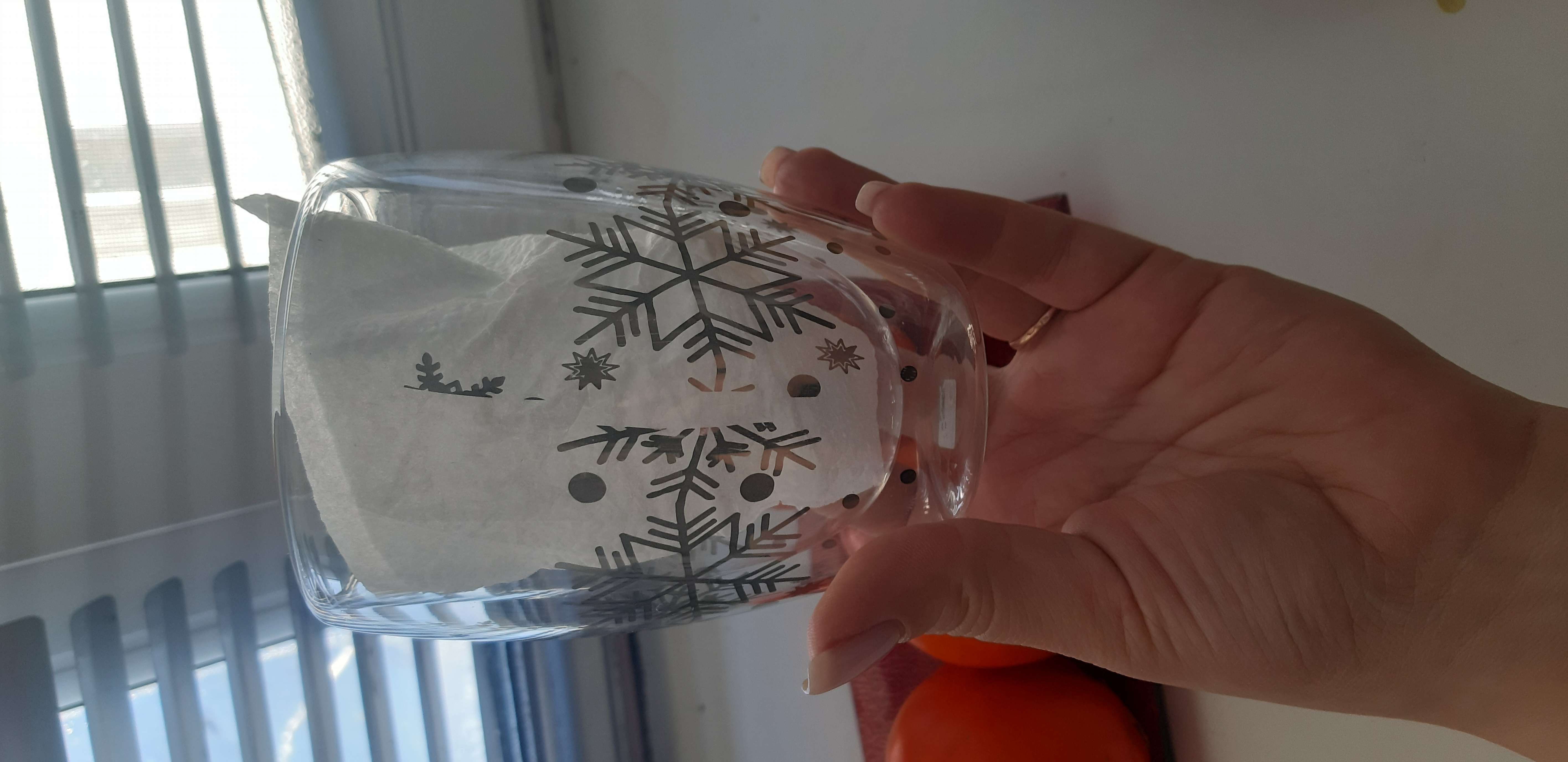 Фотография покупателя товара Стакан стеклянный с двойными стенками Magistro «Поль. Снежинки», 350 мл - Фото 3