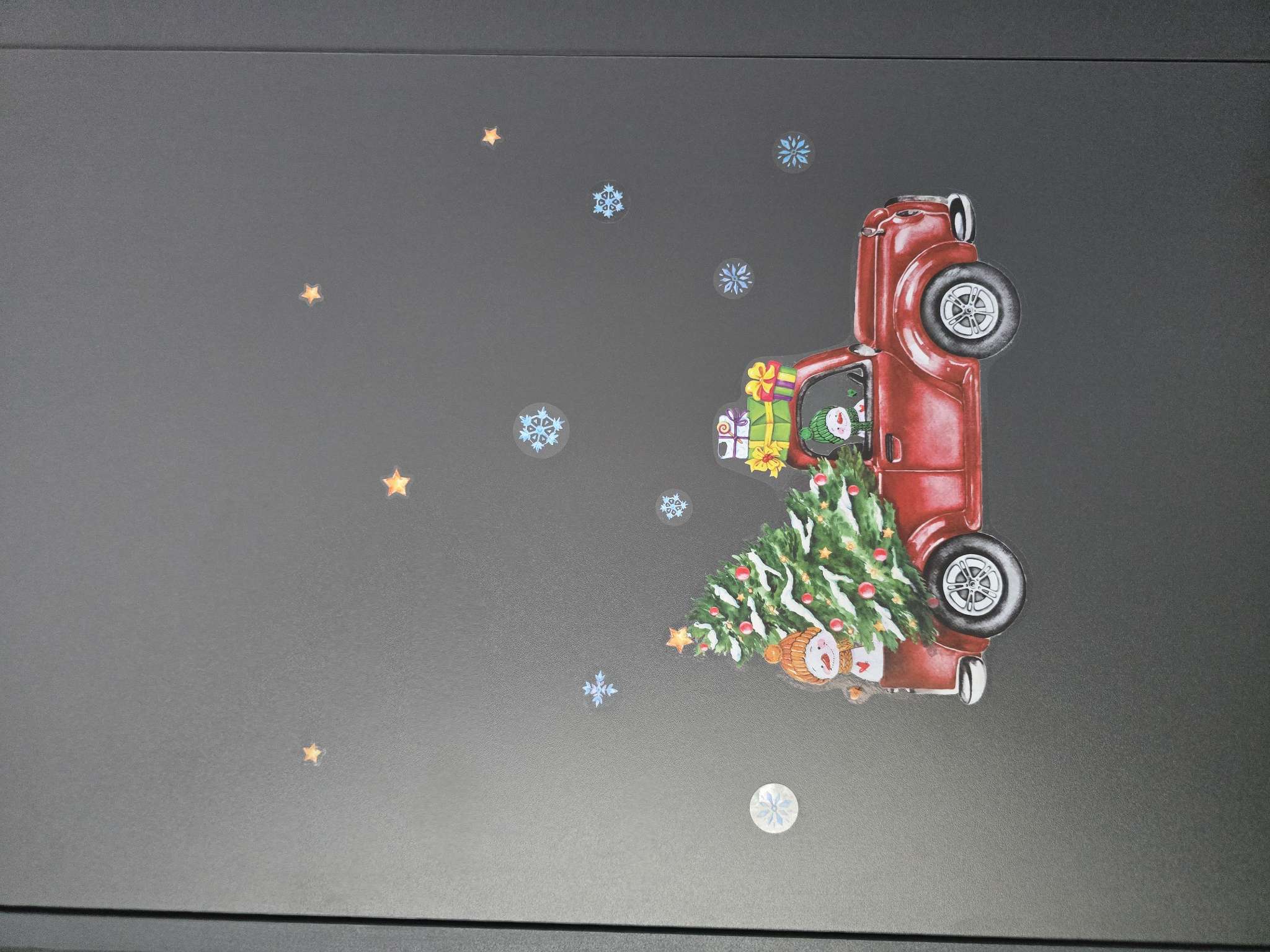 Фотография покупателя товара Наклейки на окна многоразовые «Сказочного Нового года», 20×34 см - Фото 1