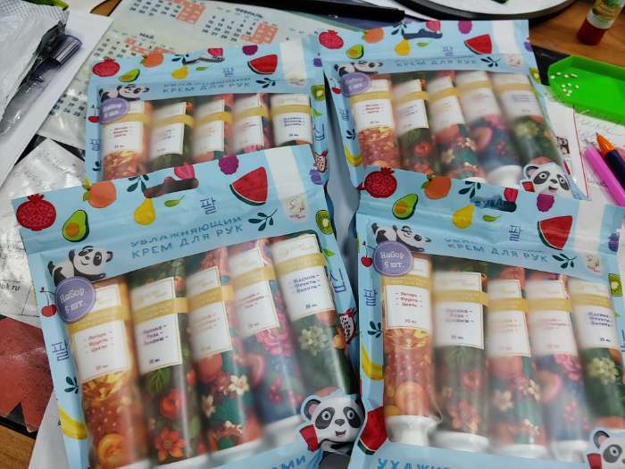 Фотография покупателя товара Крем для рук «Яркий взрыв», набор 5 шт. - Фото 2