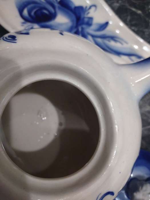 Фотография покупателя товара Чайный набор "Слоник", роспись, 2 предмета: чайник 0.7, сахарница 0.2 л - Фото 2