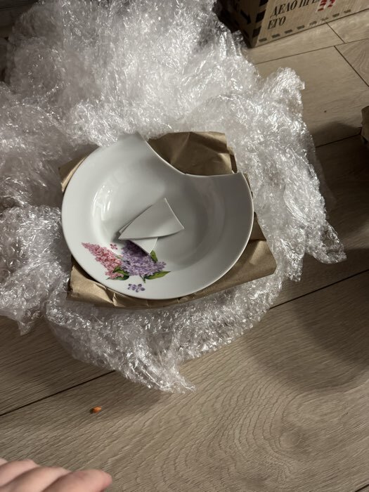 Фотография покупателя товара Тарелка глубокая Добрушский завод «Сирень», 250 мл, d=20 см, фарфор, белая - Фото 9