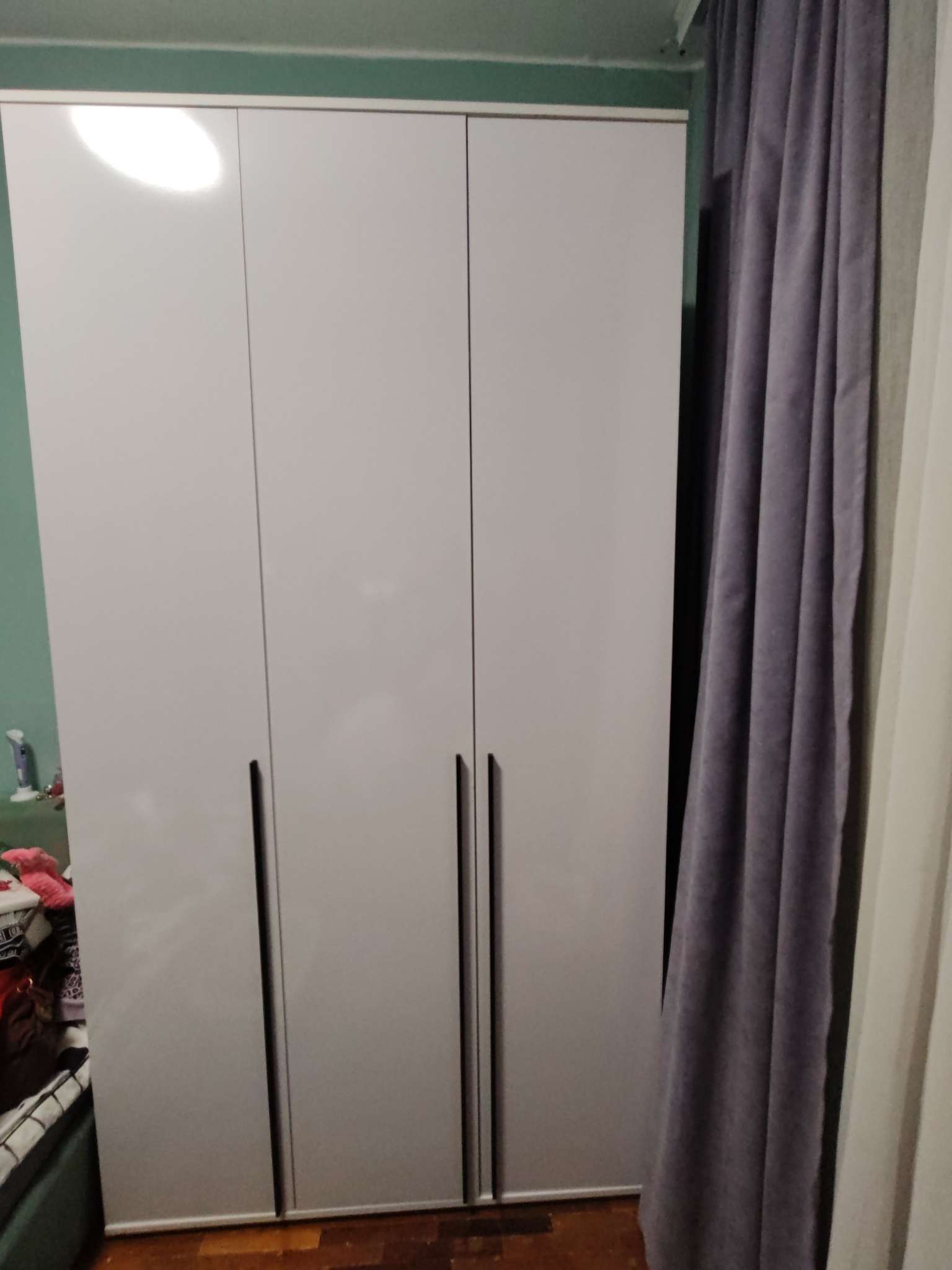 Фотография покупателя товара Шкаф прямой трёхстворчатый «Норд», 1200×510×2236 мм, белый глянец - Фото 74