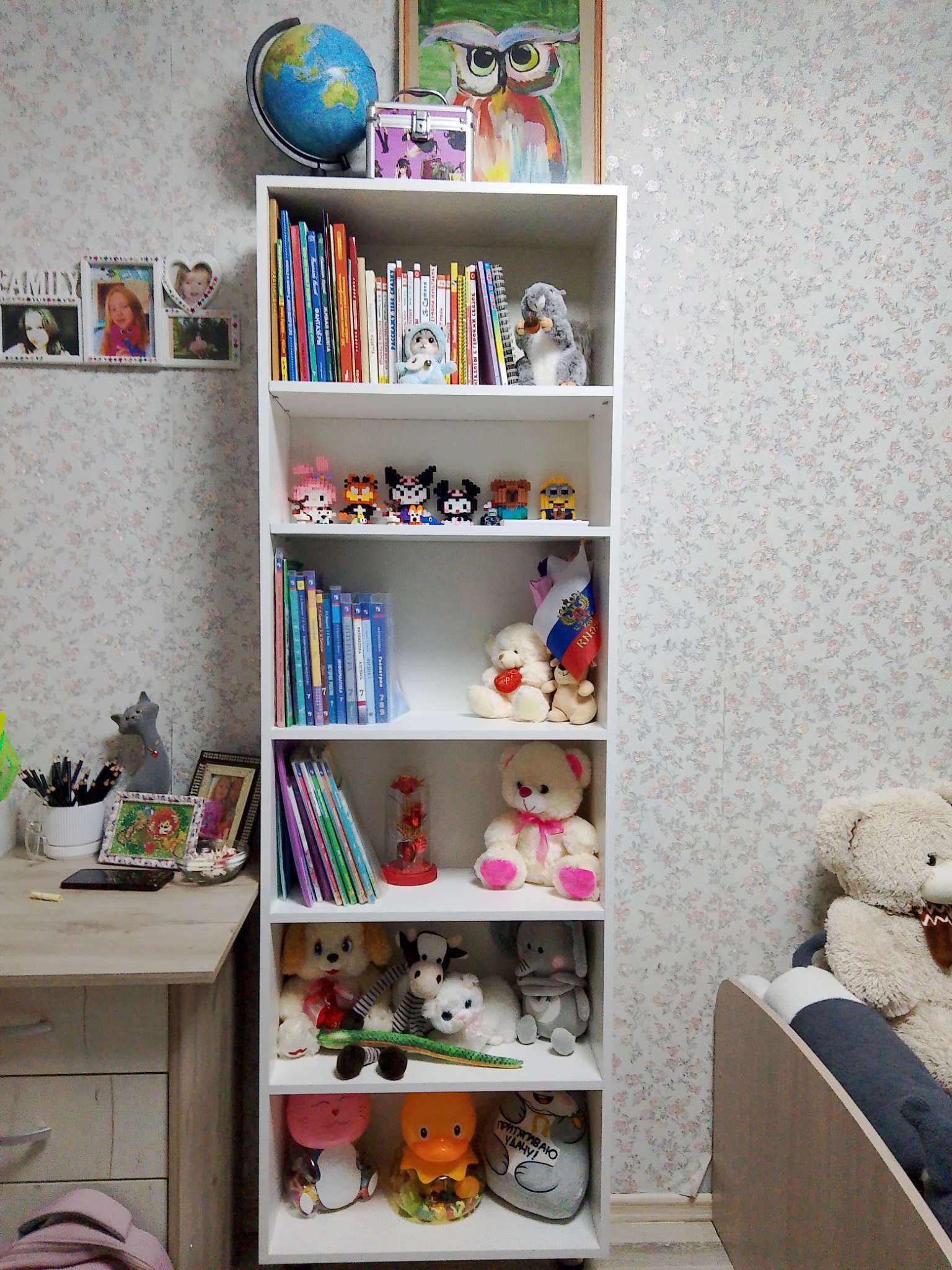 Фотография покупателя товара Шкаф – стеллаж «Клик Мебель. Лофт», 5 полок, 600×240×1810 мм, цвет белый - Фото 1