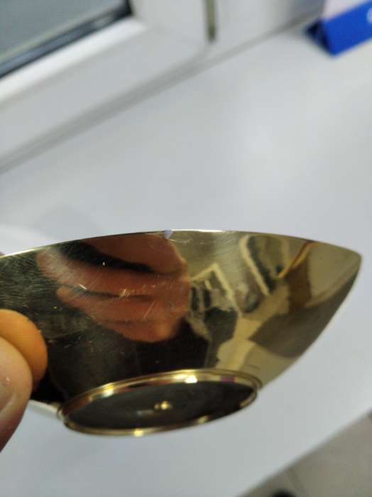 Фотография покупателя товара Блюдо «Роззи», 2.5×11×10.5 см, латунь, цветная эмаль - Фото 4